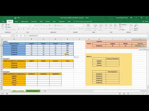 Excel INDEX and MATCH Function combination-Replacement for VLOOKUP Function