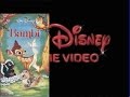 Opening Closing To Bambi 1994 VHS Australia