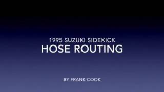 1995 Suzuki Sidekick Hose Routing