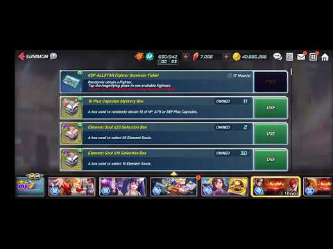 KOF All Star Free  EX Fighter Summon Ticket Vol.1
