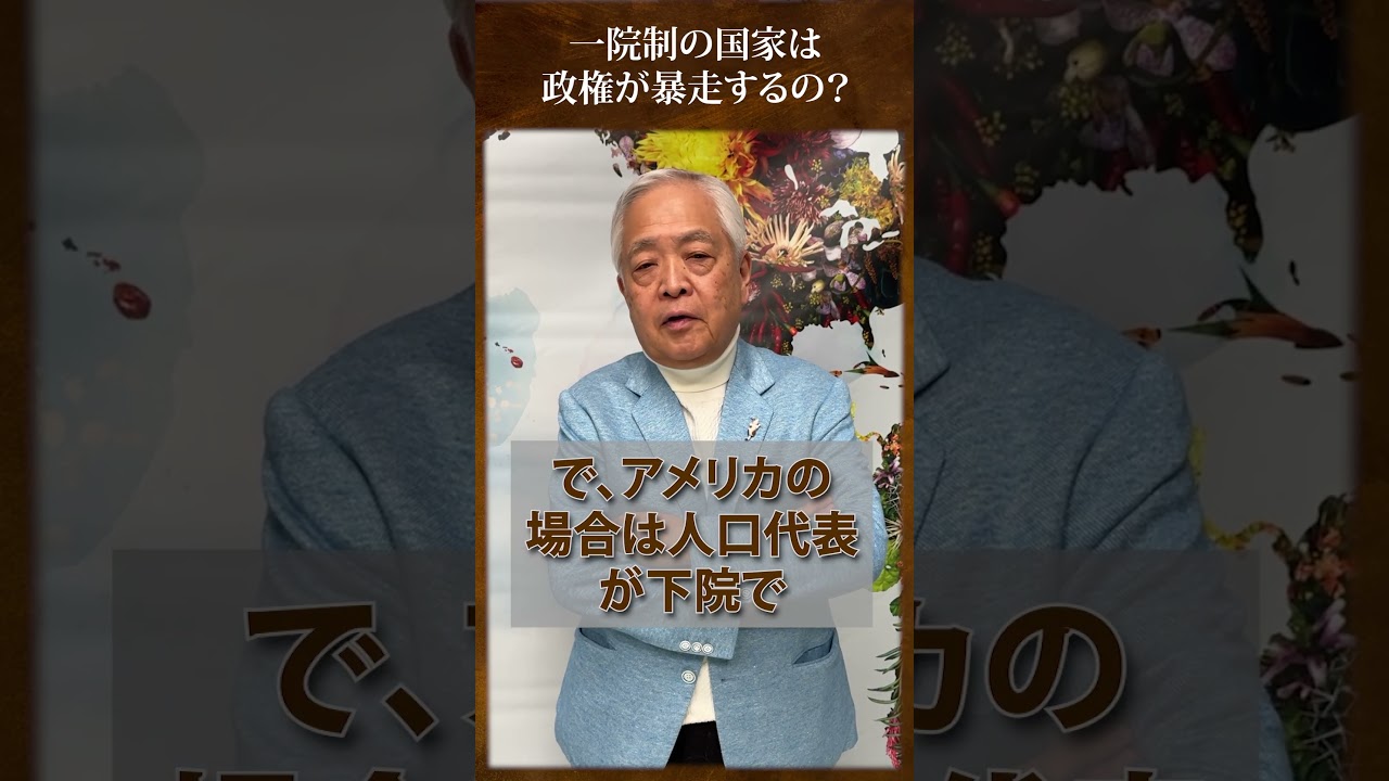 一院制の国家は政権が暴走するの？
