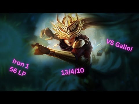 Syndra VS Galio Mid Getting our of Iron using the Cursed Account! #3