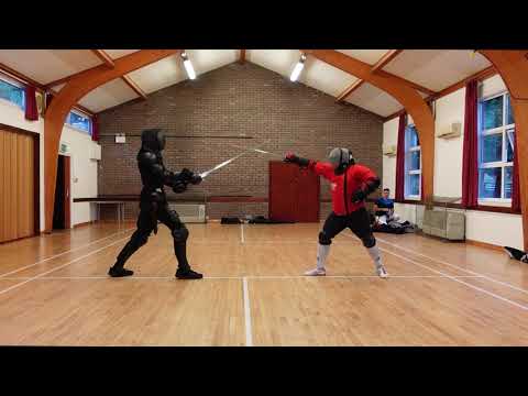 Longsword vs Sabre Sparring - Jordan v Nick