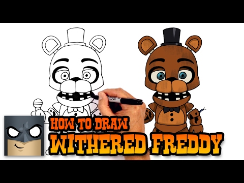 How to Draw Withered Freddy | Five Nights at Freddy's