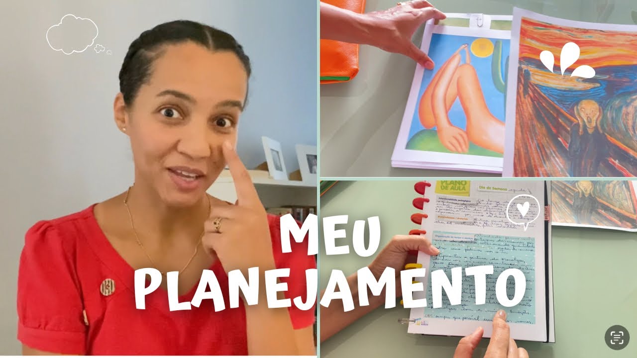 A estrutura do meu Planejamento - repertório cultural com Abaporu, Monaliza e O grito I Infantil