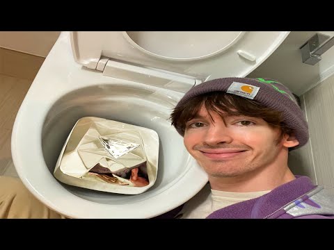 I got a diamond play button and flushed it down the toilet
