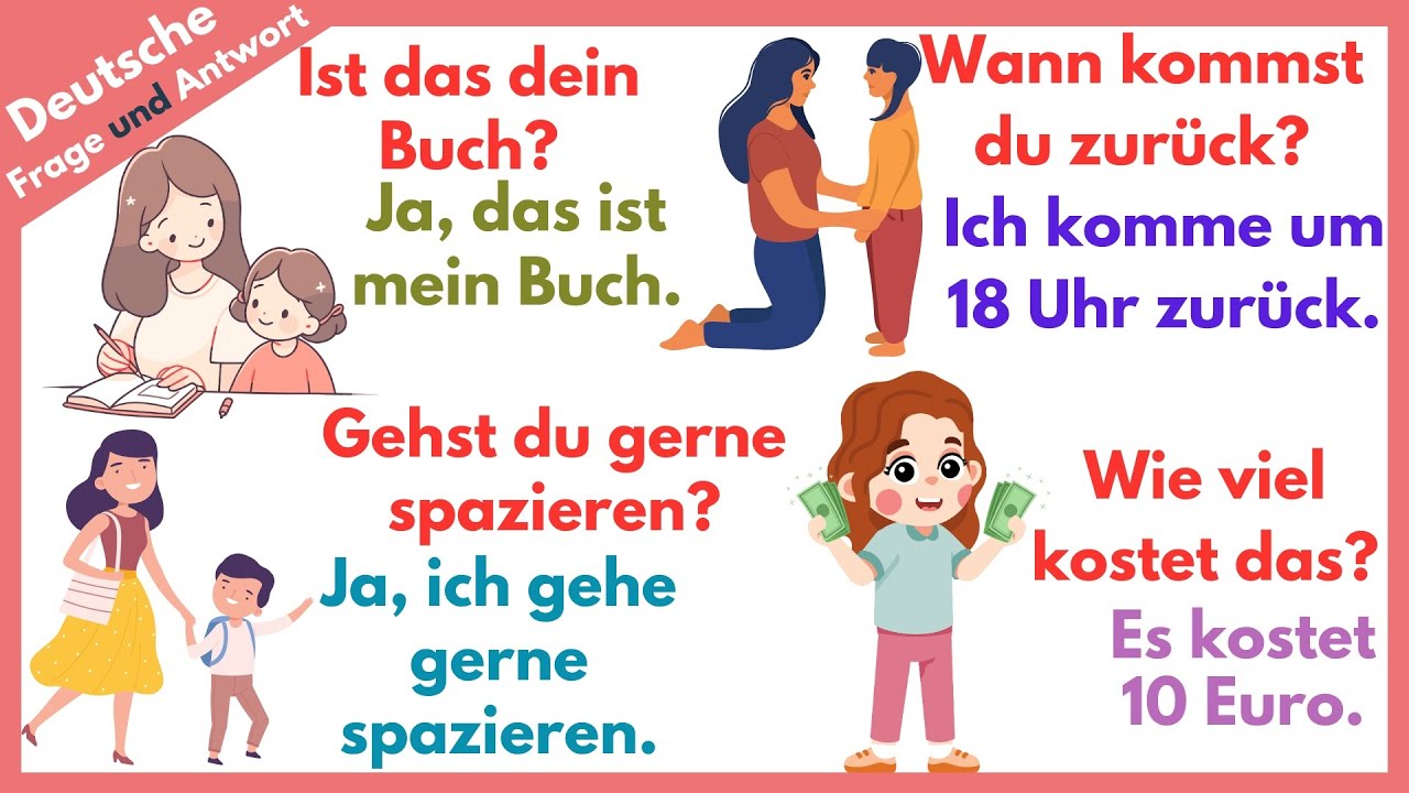 Daily German Questions and Answers A1 - B2 | Learn German with Fun