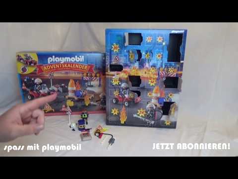 PLAYMOBIL unboxing 9486 - Adventskalender Feuerwehreinsatz auf der Baustelle Teil 11