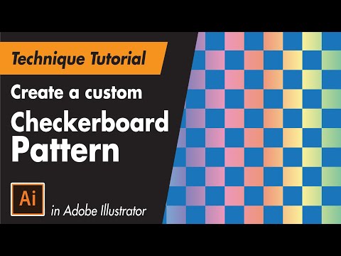 Create a PIXEL PERFECT CHECKERBOARD PATTERN - Adobe Illustrator Beginner Tutorial