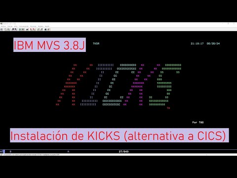 IBM MVS 3.8J - Instalación de KICKS (alternativa a CICS)