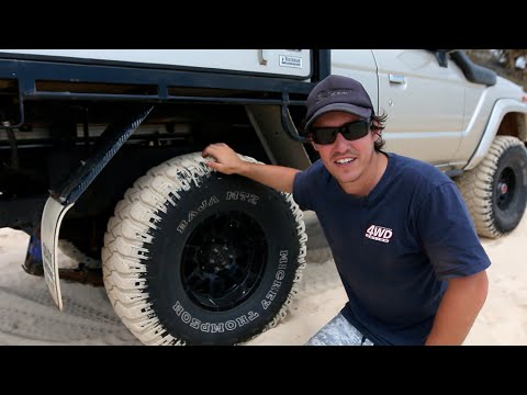 4WD Action - Tyre Pressures on the beach with Shauno