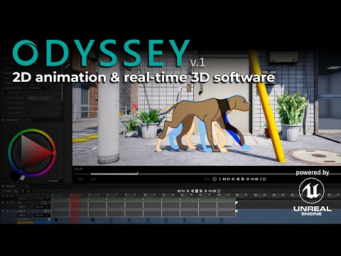 Odyssey v1 - 2D animation software powered by Unreal Engine