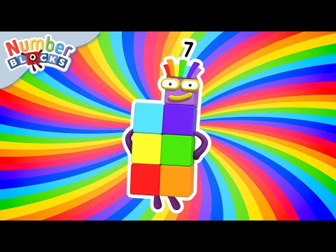 Learn Colours With Numberblock Seven! | Learn to Count | @Numberblocks - Kingdom Kids Zone, Little Learners - Numberblocks