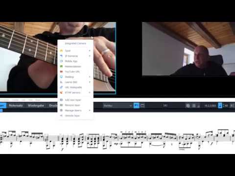Online Musikunterricht mit Tools wie Zoom, Manycam und Dorico