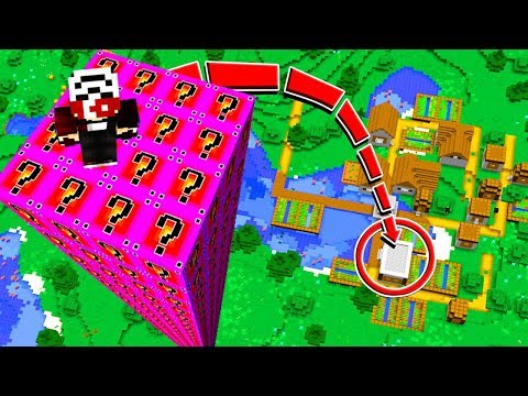DÜNYANIN EN GÜÇLÜ RASGELE ŞANS BLOĞU KULESİ - Minecraft