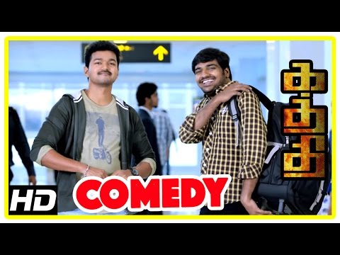Kaththi Full Comedy Scenes | Tamil Comedy | Vijay & Sathish Comedy | Vijay & Samantha cute Comedy
