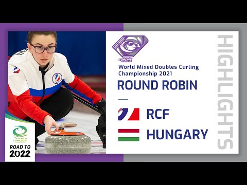 Highlights of RCF v Hungary - Round robin - World Mixed Doubles Curling Championship 2021