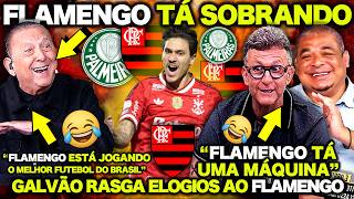 GALVÃO BUENO RASGA ELOGIOS ao FLAMENGO e NETO FICA IMPRESSIONADO com o FLAMENGO LÍDER