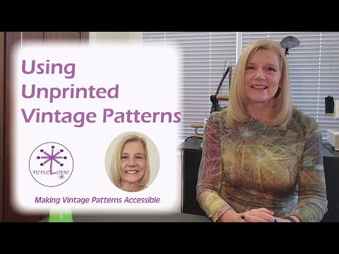 Using Unprinted Vintage Patterns