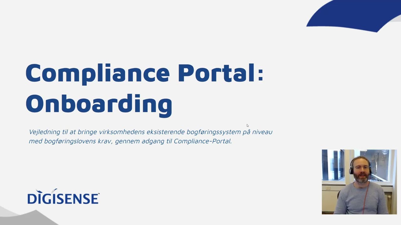 Onboarding on the compliance portal