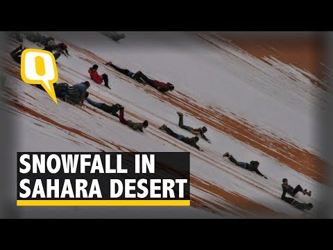 ‘Gateway To Sahara’ In Algeria’s Ain Sefra Covered With Snow | The Quint