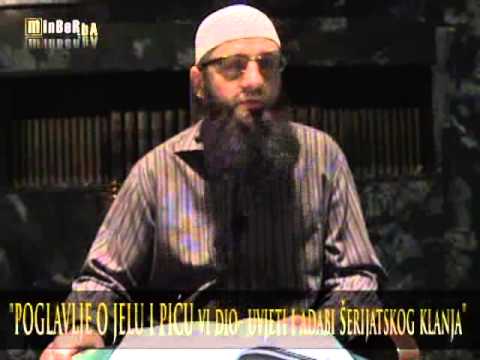 Poglavlje o Jelu i picu VI Dio Adabi Serijatskog Klanja mr Safet Kuduzovic