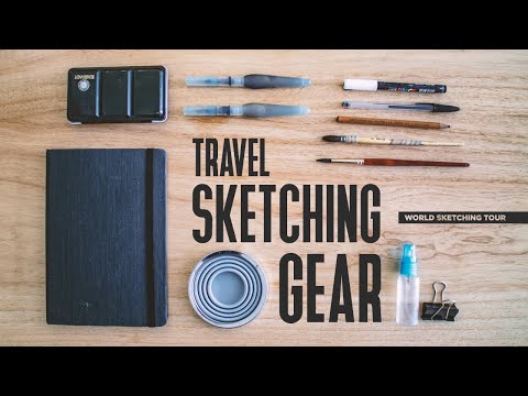 My travel sketching gear