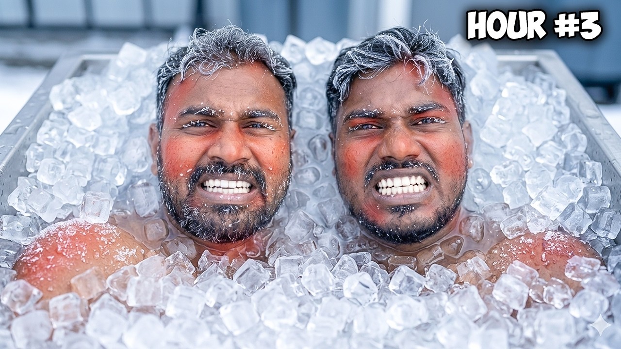 LAST TO LEAVE THE FROZEN ICE TUB WINS | Mad Brothers