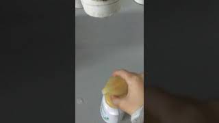 ハンドソープを出す音