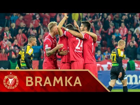 Widzew Łódź - Siarka Tarnobrzeg 1:0 - Bramka Radosława Sylwestrzaka