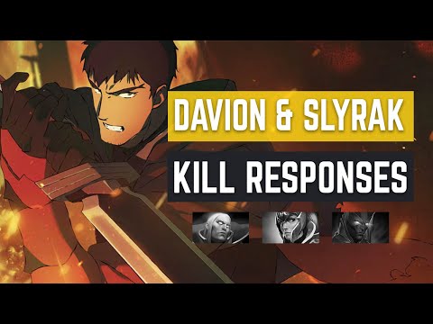DK PERSONA SAVAGE VOICE LINES AND RESPONSES - KILLING A RIVAL HERO | DAVION OF DRAGON HOLD
