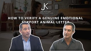 How To Verify A Genuine Emotional Support Animal Letter
