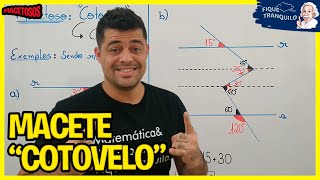 MACETE para RETAS PARALELAS CORTADAS POR  UMA TRANSVERSAL (COTOVELO)