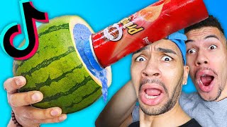 WIR TESTEN VIRALE TikTok FOOD HACKS 2 !!! | Kelvin und Marvin