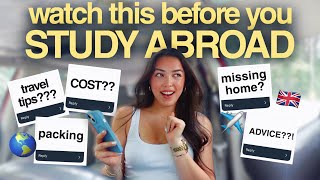 WHAT I WISH I KNEW BEFORE STUDY ABROAD | honest q&a and advice!!