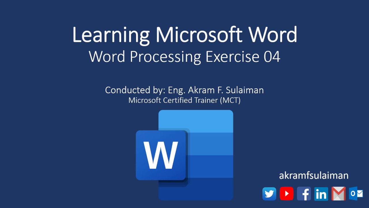 Word Processing Exercise 04