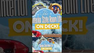 Interior State Room Life on Deck vlog!! #cruisevlog #weekinmylife #vacation #vlog #ncl #shorts #nyc