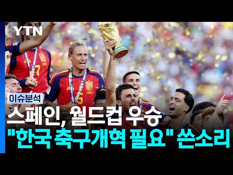 스페인, 월드컵 우승...한국 축구개혁 필요 쓴소리