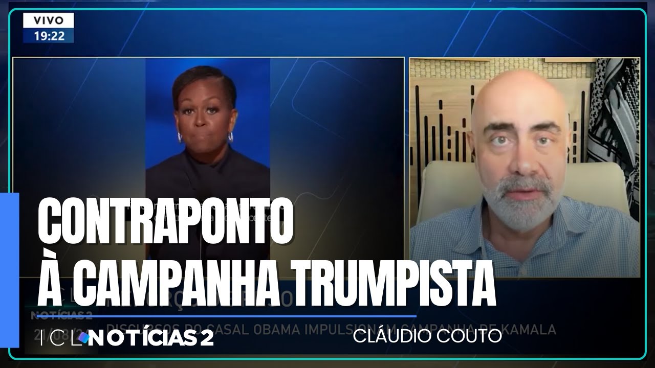 Discursos do casal Obama na convenção do Partido Democrata impulsionam campanha de Kamala Harris