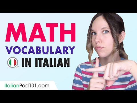 Learn Italian Vocabulary: Math related Expressions