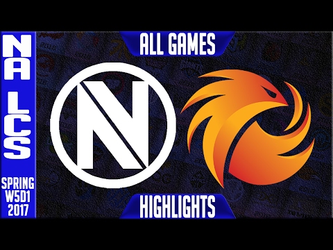 Team Envyus vs Phoenix 1 Highlights All Games - NA LCS W5D1 Spring 2017 - NV vs P1 All Games