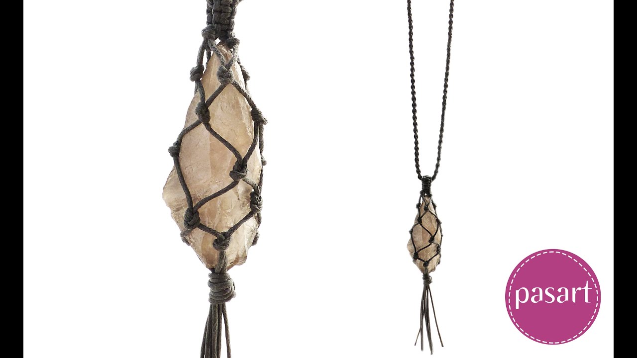 Naszyjnik makrama - kurs DIY -  pasart