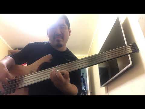 lefay headless fretless bass test walter woods blue light 1200w