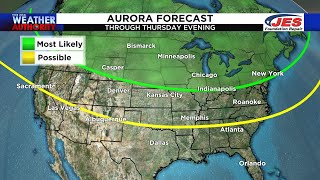 Aurora Borealis may be visible in the U.S.