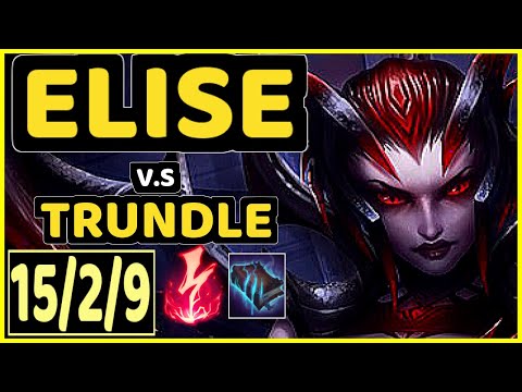 SEVENARMY (ELISE) vs TRUNDLE - 15/2/9 KDA JUNGLE CHALLENGER GAMEPLAY - EUW