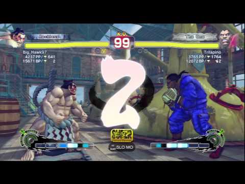 Big_Hawk97 (E.Honda) Vs Trilapino (Balrog) SSF4 AE Ranked Matches - PSN
