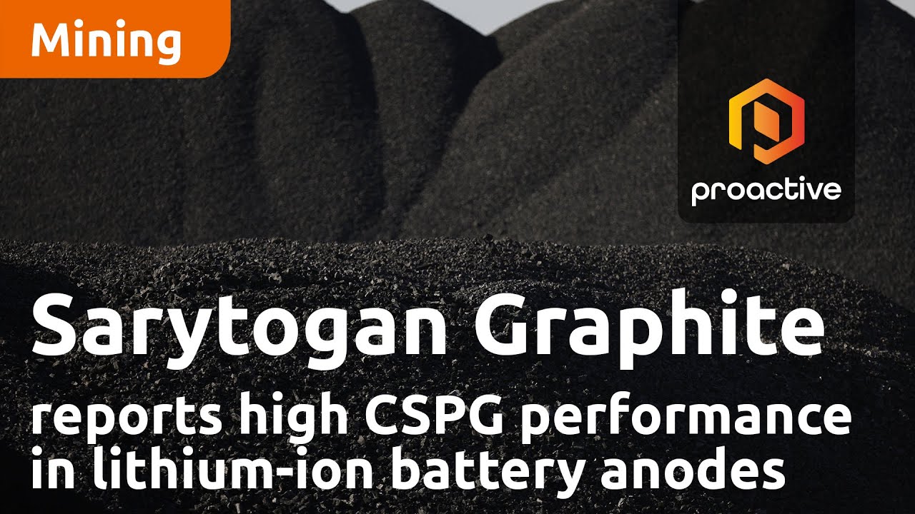 Sarytogan Graphite reports high CSPG performance in lithium-ion battery anodes