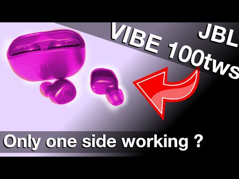 Only one earbud working on JBL VIBE100tws (How to re synch the earbuds)