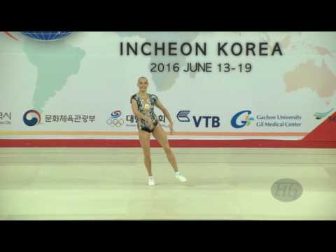 AMOSENOK Polina (RUS) - 2016 Aerobic Worlds, Incheon (KOR) - Qualifications Individual Women