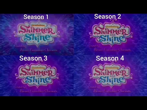 Shimmer And Shine Theme Song intro Opening Comparison Season 1, 2, 3 and & 4 in English US